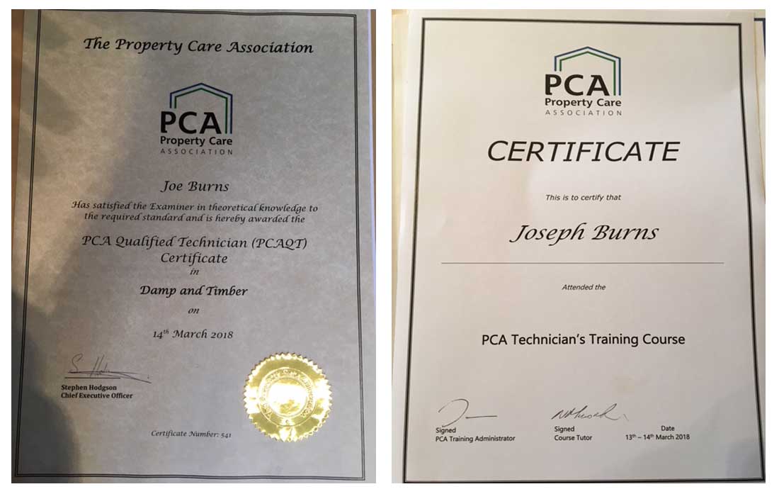 joey-burns-damp-proofing-cource-certificates